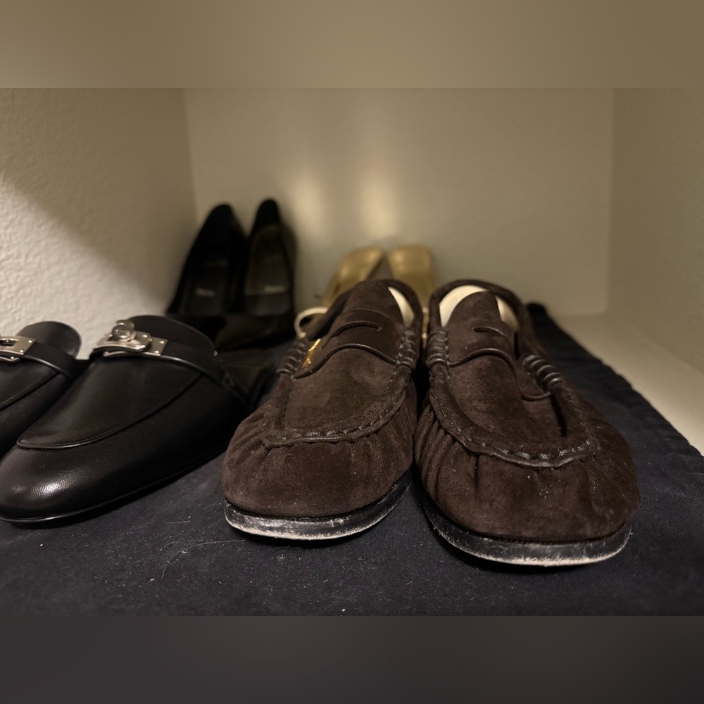 SAINT LAURENT LE LOAFER SUEDE PENNY LOAFERS - Picture 13 of 16